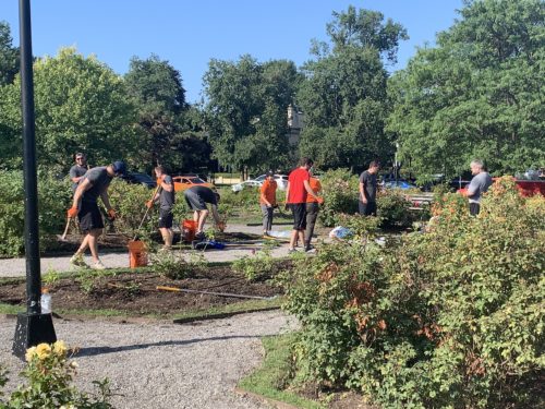 Athena Team at Rose garden