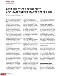Best Practice Approach to Accurate Target Market Profiling (Athena Article Featured in BoxScore Magazine)