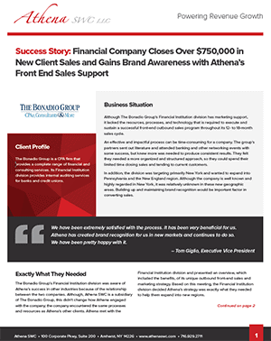 financial consulting services case study