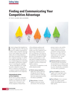 Finding and Communicating Your Competitive Advantage
