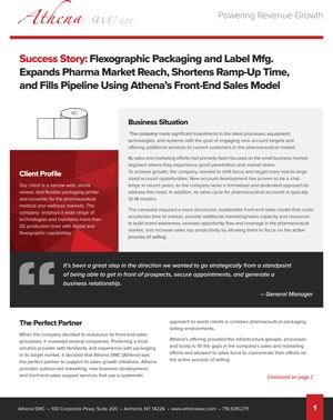 Flexographic Label Manufacturer Case Study Preview